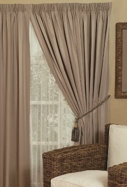 Broome Pencil Pleat Curtains - Blockout