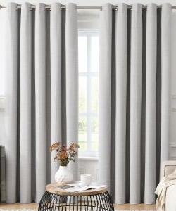Breakaway blockout eyelet curtains