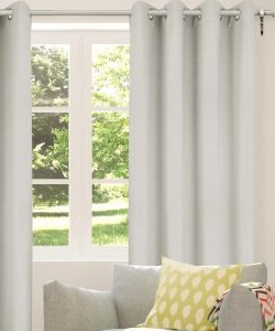Drift Dim out Silk Look Eyelet Curtains